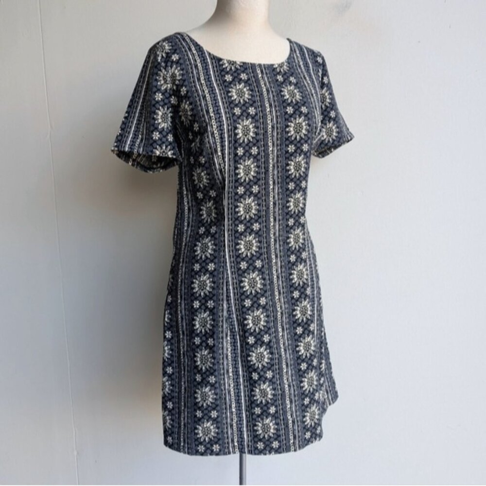 Hollister Floral Print Short Sleeve Mini Dress
